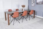Eetkamerstoel - Elina  - Bruin  - PU-Leer - Jörn, Huis en Inrichting, Stoelen, Verzenden, Nieuw