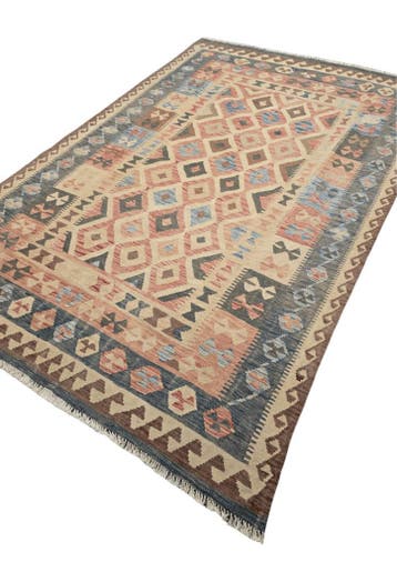 Afgan tribal kelim 290x190 handgeweven wollen vloerkleed, 200 cm of meer,  Perzisch tapijt kelim killim wollen vloerkleed handgeknoopt 
