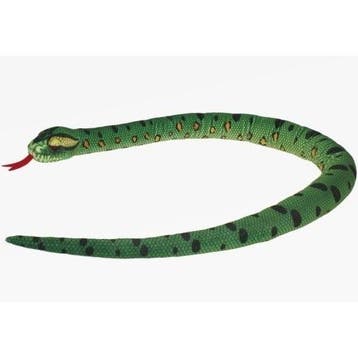 Pluche anaconda knuffel - groen - 150 cm - kraalogen, Verzenden, Nieuw