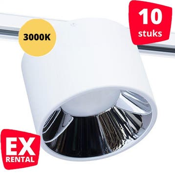 LED (midden) spot BUSS19 Philips wit 3000K x10 Ex Rental, Nieuw