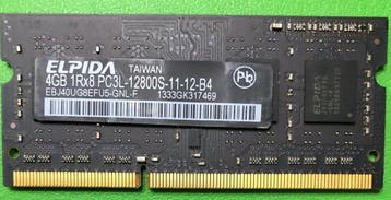 Elpida EBJ40UG8EFU5-GNL-F 4GB DDR3L 1600MHz PC3L-12800S, Computers en Software, Ophalen of Verzenden, Nieuw