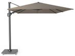 platinum zweefparasol challenger T² premium 3,5x2,6 havanna, Nieuw, 3 tot 4 meter, Zweefparasol, Verstelbaar