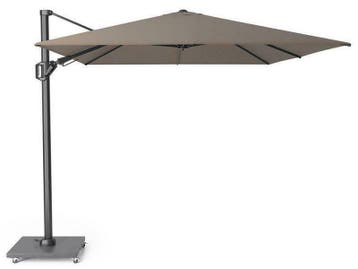 platinum zweefparasol challenger T² premium 3,5x2,6 havanna, Tuin en Terras, Nieuw, 3 tot 4 meter, Zweefparasol, Verstelbaar