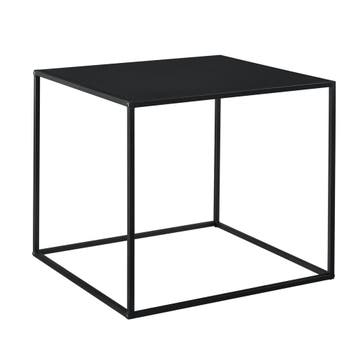 Console tafel sidetable metaal 50x55x55 cm zwart mat, Huis en Inrichting, Tafels | Salontafels, Verzenden, Nieuw
