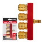 4 Weg Snelkoppeling Euro - Luchtkoppeling - Messing Persluch, Ophalen of Verzenden