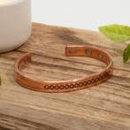 Koperen gezondheids-klemarmband met 6 magneten, Ophalen of Verzenden, Nieuw