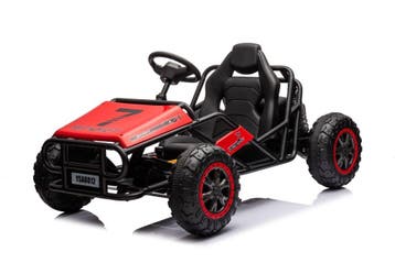 24 volt Elektrische kinderbuggy, rubberen banden, kunstleder, Ophalen of Verzenden, Nieuw