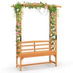 LIVSK Patio Tuinbankboog - 2-in-1 Zitbank en Klimboog - Duur, Tuin en Terras, Bielzen en Borders, Verzenden, Nieuw