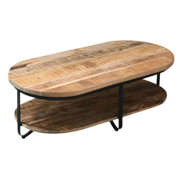 Salontafel Rio ovaal onderplank | Mokana Furniture, Ophalen of Verzenden, Nieuw