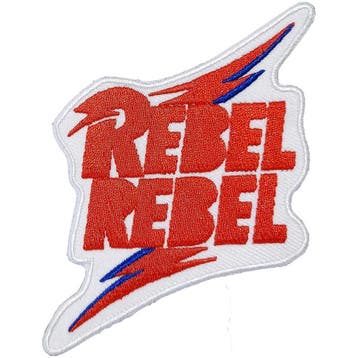 David Bowie - Rebel Rebel - patch officiële merchandise, Ophalen of Verzenden, Nieuw, Kleding