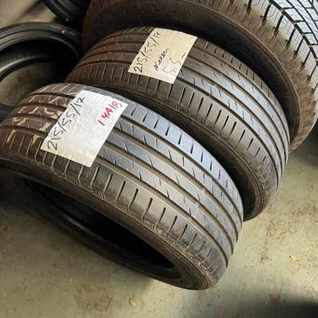 2 x Nexen 215-55-17 Zomerbanden 5,5mm, 17 inch, Ophalen of Verzenden, Band(en), Personenwagen