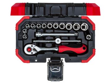 Dopsleutelset 1/4” SW 4-13 mm, 16-dlg, Ophalen of Verzenden
