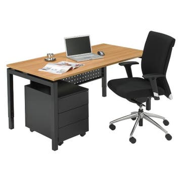 Recht N-poot bureau, 80 x 80 cm, Overige plaatsen, Ophalen of Verzenden, Nieuw in verpakking, Bureau