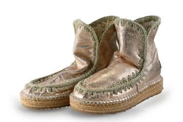 Mou Espadrilles in maat 38 Goud, Kleding | Dames, Mou, Overige kleuren, Verzenden, Zo goed als nieuw
