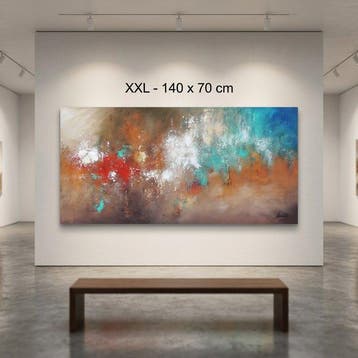 Monika Spiewak - Abstract - Oil Painting Stretched On The