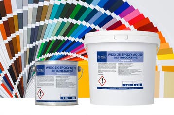 Wixx 2K Epoxy AQ 750 Betoncoating Mengkleur, Verzenden, Nieuw, Overige kleuren, Verf