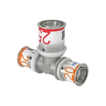 Uponor S-Press Plus perskoppeling Ø20x25x20 T-stuk, Verzenden, Nieuw