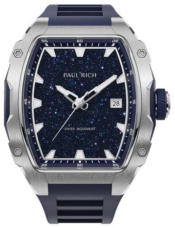 Paul Rich Astro Classic Abyss Lunar Blue AS02 horloge, Sieraden, Tassen en Uiterlijk, Horloges | Heren, Overige merken, Staal