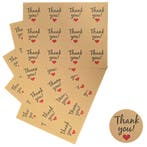 Fako Bijoux - Thank You Stickers Op Vel - 38mm - Thank You, Verzenden, Nieuw