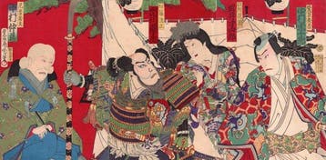 Gofudoki kabuki no hon yomi - Toyohara Kunichika (1835-1900)