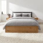 Forestales Oaklyn Massief Houten Ledikant met Lades - 160 x, Nieuw