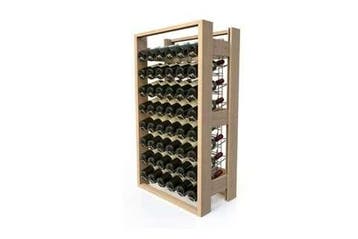 Wijnrek Hout | 16 Verchroomde niveaus | 48 Flessen | 630x..., Verzenden, Nieuw in verpakking