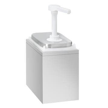 GGM Gastro | Sausdispenser - 2 liter - RVS frame | SSH12 |, Verzenden, Nieuw in verpakking, RVS Meubilair
