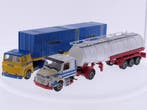 Schaal 1:50 Tekno Set van 2 Scania vrachtwagens #9223, Hobby en Vrije tijd, Modelauto's | 1:50, Ophalen of Verzenden, Gebruikt