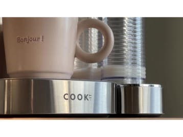 COOK-IT Espressomachine - RvS Koffiemachine - 20 Bar, Witgoed en Apparatuur, Koffiezetapparaten, Verzenden, Zo goed als nieuw