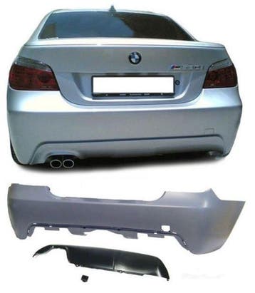 M Pakket Achterbumper + PDC BMW 5 Serie E60 LCI B1925, Nieuw, Achter, BMW, Bumper