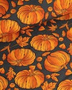 Polyester Texturé Halloween Pompoen, Nieuw, Overige kleuren
