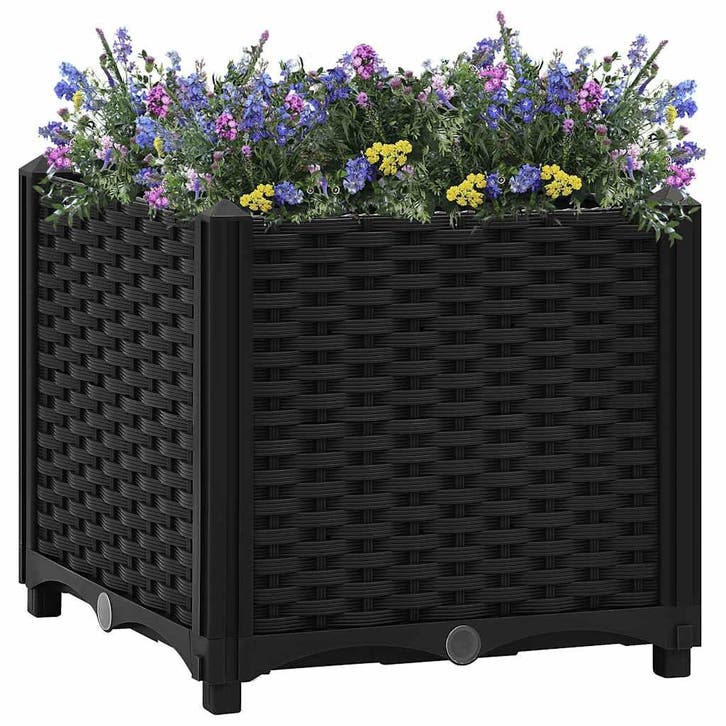 vidaXL Verhoogd bed 40x40x38 cm polypropyleen, Tuin en Terras, Bloembakken en Plantenbakken, Minder dan 60 cm, Nieuw, Kunststof