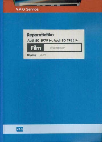 1990 Audi 80-90 Reparatiefilm/Microfiche, Verzenden