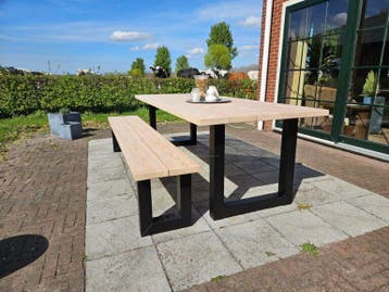 Douglas Tuintafels Picknickset Tafel Tuinsets ACTIE PRIJZEN, Verzenden, Nieuw, Rechthoekig, Hout