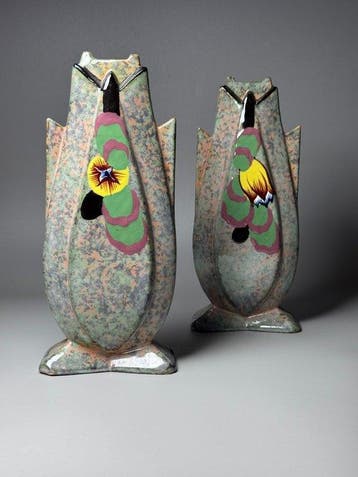 Louis Dage (1885–1961 - Vaas (2) - Handgesigneerd - Keramiek
