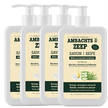 Ambachtszeep handzeep - 475 ml - 4 stuks, Verzenden, Nieuw