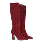 Paola Darcano • suede laarzen bordeaux • 37.5, Paola D'arcano, Verzenden, Nieuw, Rood