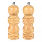Benson Houten peper en zoutmolen set van 14 cm met verste..., Ophalen of Verzenden, Nieuw