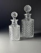 Val Saint Lambert - Parfumfles (2) - 1908 - DIAMANTEN EN, Antiek en Kunst, Antiek | Glas en Kristal