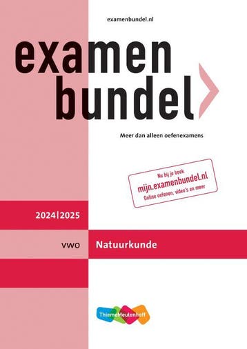Examenbundel online  boek vwo Natuurkunde 2024 9789006650617, Verzenden, Zo goed als nieuw