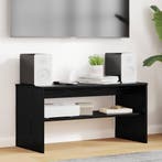 vidaXL TV-kast Zwart Eiken 80 x 35 x 40 cm Bewerkt hout, Huis en Inrichting, Minder dan 50 cm, Verzenden, Nieuw, Minder dan 100 cm