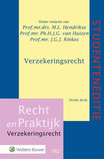 Verzekeringsrecht Studenteneditie 9789013170948, Boeken, Zo goed als nieuw
