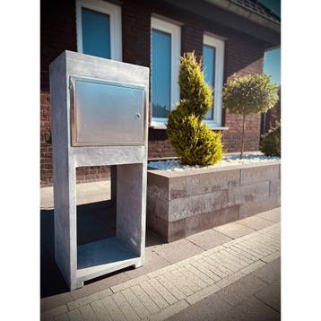 Basic 003 natuursteen brievenbus, Tuin en Terras, Brievenbussen, Verzenden, Nieuw