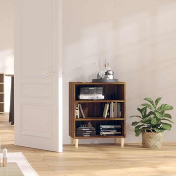 vidaXL Dressoir 57x35x70 cm spaanplaat bruin eikenkleur, Verzenden, Nieuw, Overige houtsoorten, Minder dan 50 cm