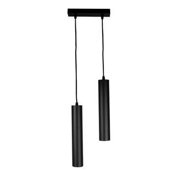 Dubbele langwerpige hanglamp 29CM | Zwart | 2x GU10, Ophalen of Verzenden, Nieuw, Modern