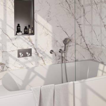 Brauer Brushed Carving Thermostatische Inbouw Badkraan, Doe-het-zelf en Verbouw, Sanitair, Ophalen of Verzenden, Nieuw