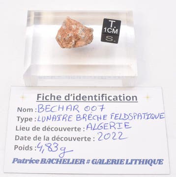 Maanmeteorit Bechar 007 - Algerije - 4.83 g