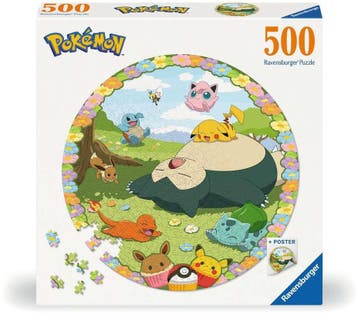 Pokemon Ronde Puzzel (500 stukjes) | Ravensburger - Puzzels, Verzenden, Nieuw