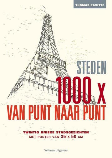 Boek 1000x van punt naar punt  -   Steden 9789048310845, Verzenden, Zo goed als nieuw