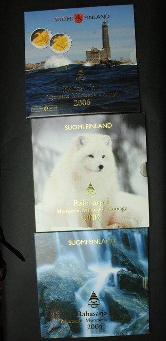 Finland. Year Set (BU) 2004/2006 (3 sets) (Zonder
